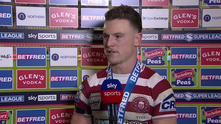 Player of the month Jai Field stepped up again for Wigan, earning himself the player of the match award.