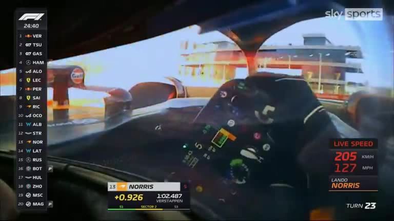 Go onboard with McLaren driver Lando Norris in the opening practice session in Saudi Arabia.
