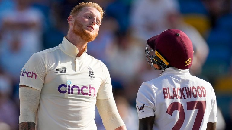 Ben Stokes could have picked up Jermaine Blackwood for a duck if England had used a review on an lbw shout
