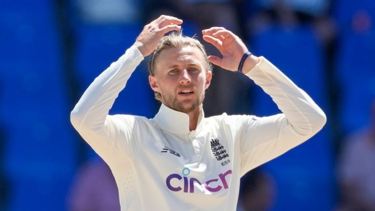 There was frustration for England captain Joe Root as his side failed to force victory against West Indies in Antigua
