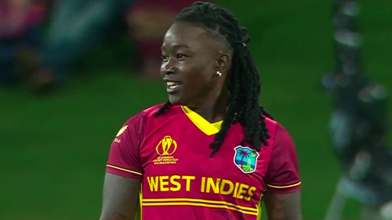 Deandra Dottin starred in the final over as West Indies beat New Zealand by three runs in the Women's World Cup opener