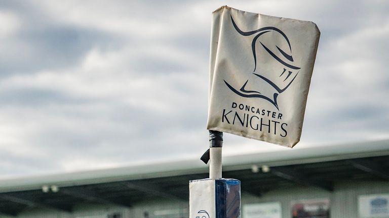 The Doncaster Knights say to each other 