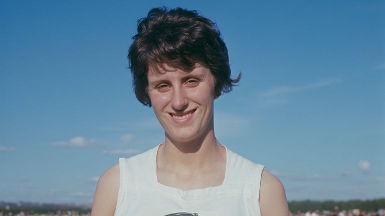 Hyman in 1964 training for the Summer Olympics in Tokyo