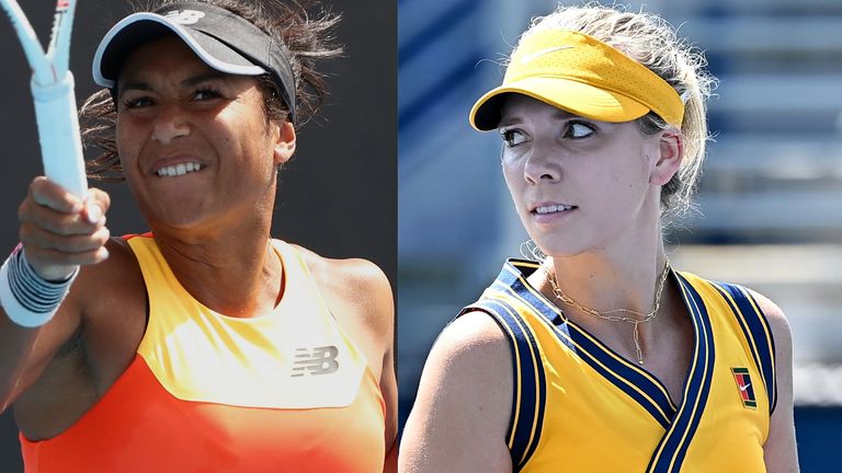 Heather Watson and Katie Boulter were knocked out on Thursday