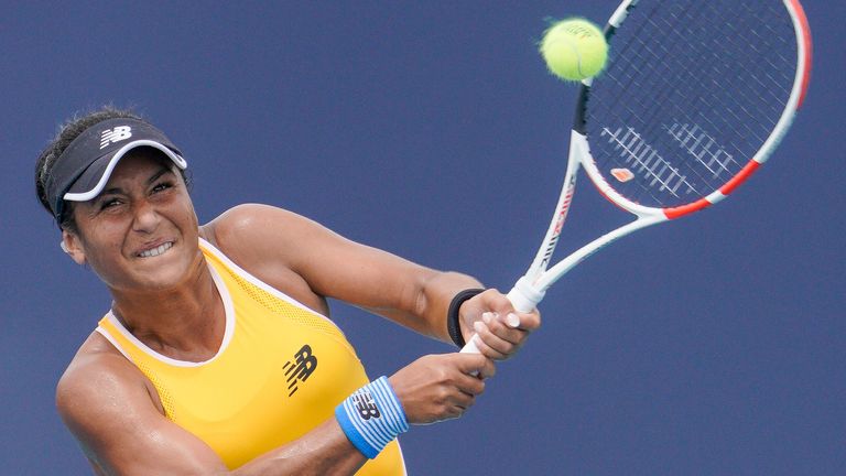 Heather Watson secured her best win by ranking for more than two years