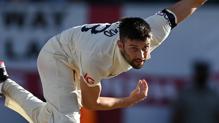 Mark Wood has a problem with his right elbow