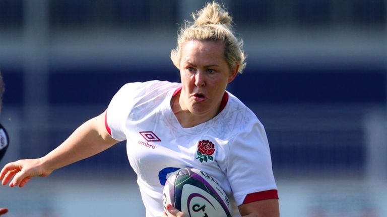 Marlie Packer grabbed a hat-trick as England scored nine tries in total vs Scotland 
