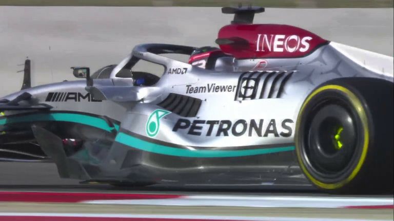 Sky Sports News' Craig Slater explains why Mercedes' new car design has caused a stir in the paddock at pre-season testing in Bahrain
