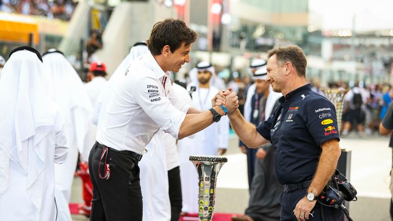 There was certainly no love lost between Mercedes team principal Toto Wolff and Red Bull boss Christian Horner during last season's incredible title tussle.