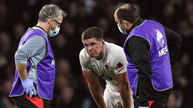 Farrell first injured his ankle while playing for England in November, before injuring his other ankle in training in January 