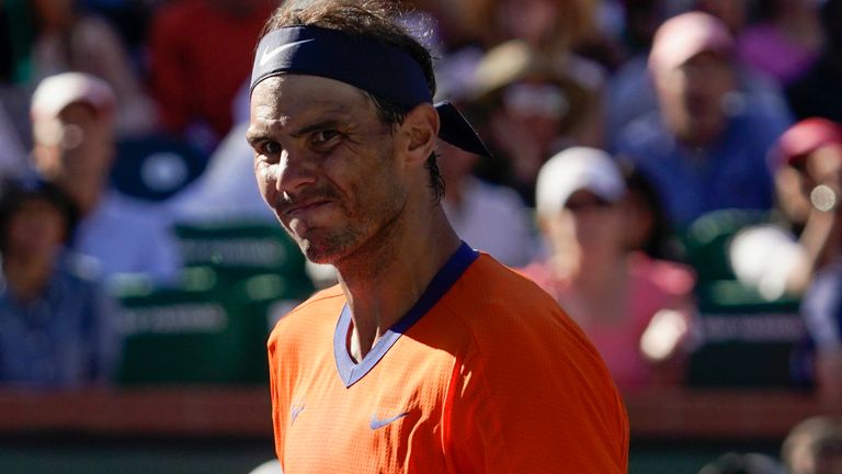 Rafael Nadal battled back from the brink of defeat to extend his winning streak at the BNP Paribas Open in Indian Wells