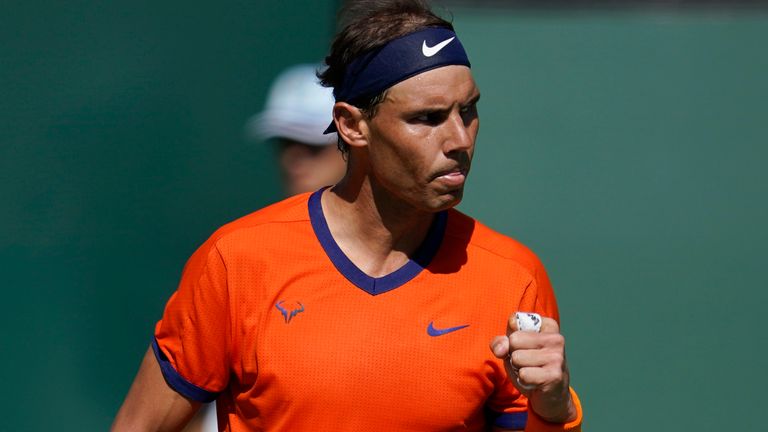 Rafael Nadal defeated Reilly Opelka to reach the quarter-finals at the BNP Paribas Open in Indian Wells