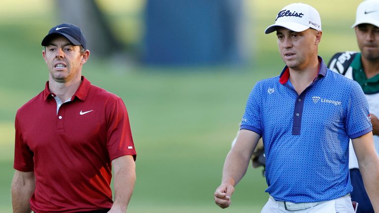 Rory McIlroy y Justin Thomas apoyaron la decisión del PGA Tour de suspender a los que compiten en la LIV Golf Series.