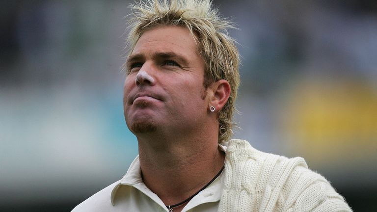 Warne took 708 wickets in 145 Test matches