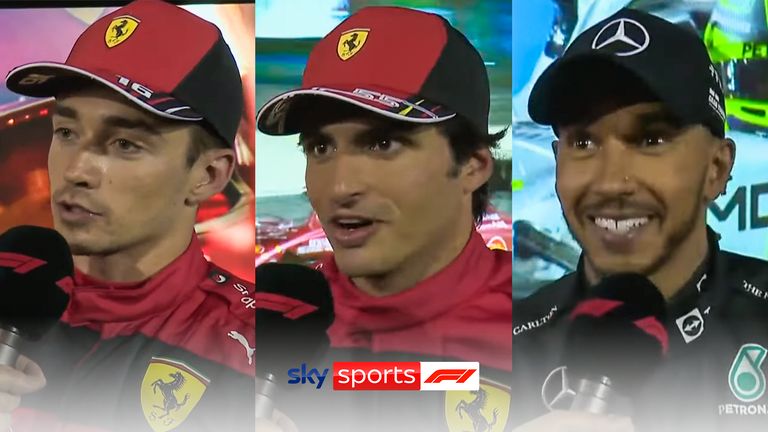 Leclerc, Sainz and Lewis Hamilton took the top three spots at the Bahrain Grand Prix