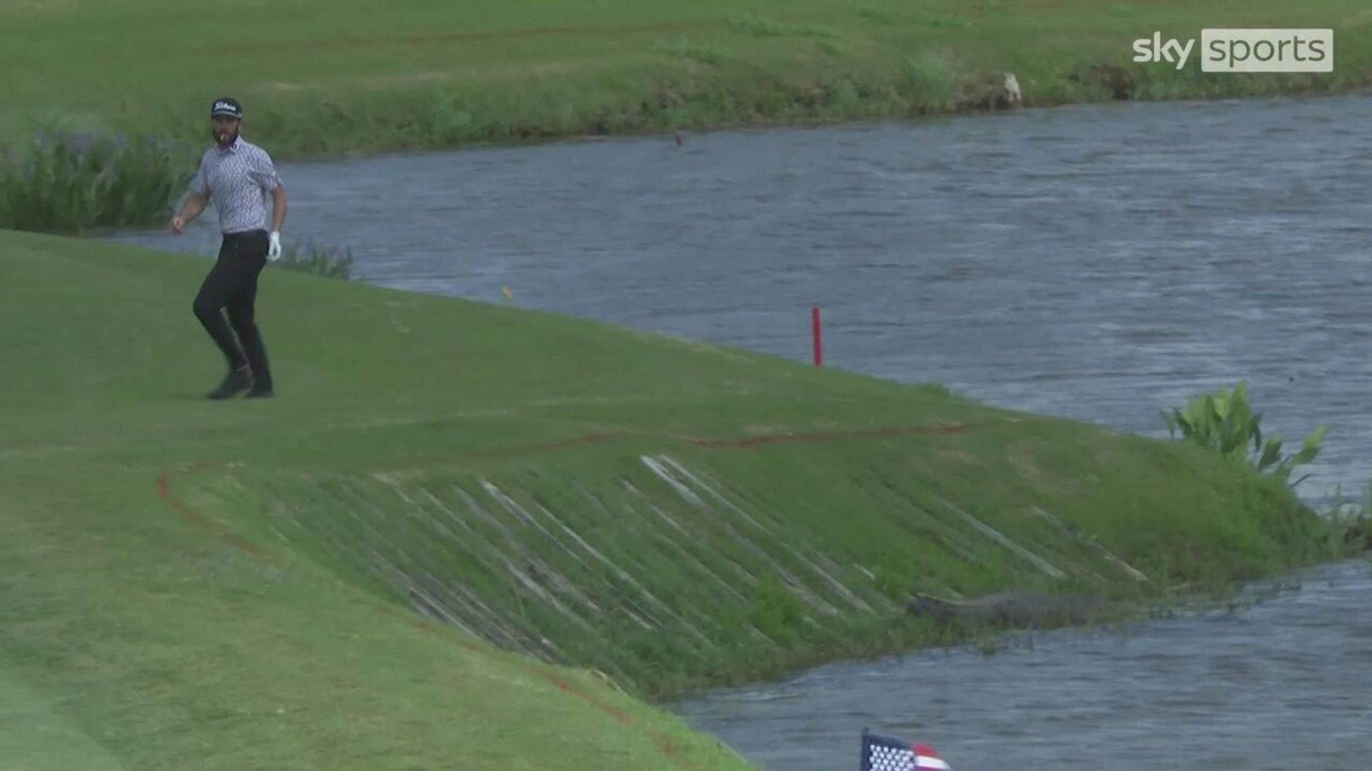 Alligator terrifies Tarren at Zurich Classic of New Orleans