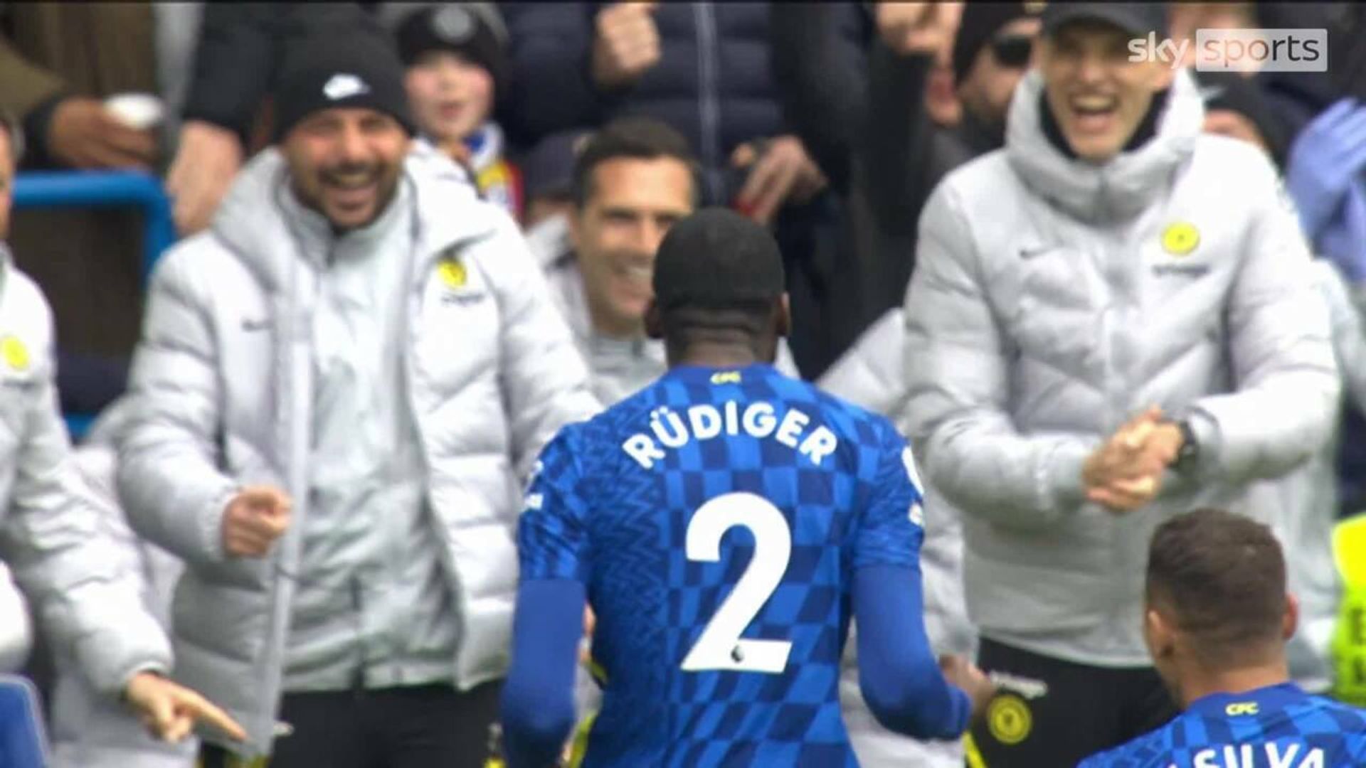 Rudiger's screamer from all angles