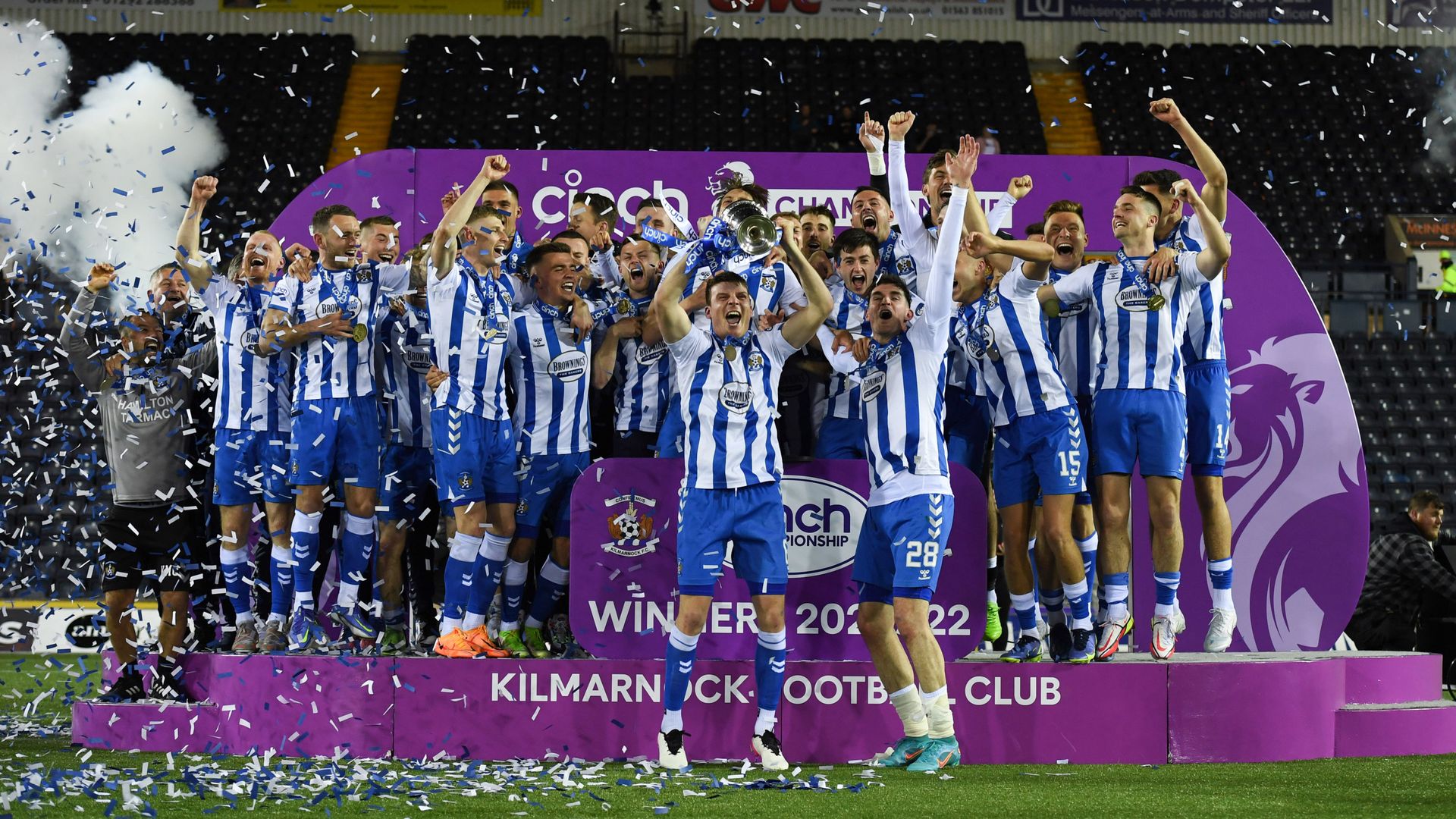 Kilmarnock comeback seals title and Premiership promotion