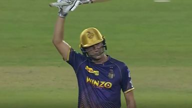 Pat Cummins equalled the joint-fastest IPL 50 off just 14 balls as he powered Kolkata Knight Riders to a  5 wicket win over Mumbai Indians.