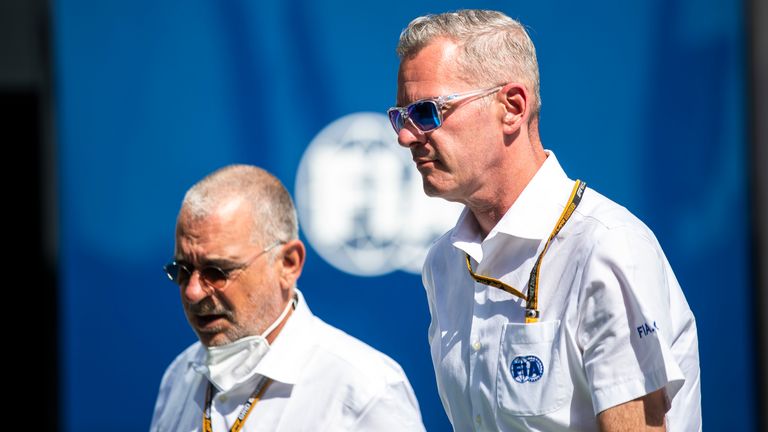 F1 racing directors Eduardo Freitas (left) and Nils Vitic have tested positive for Covid-19.