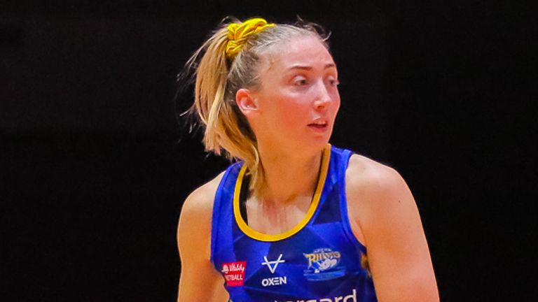 Jade Clarke led the Rhinos from the middle of the court against Bath (Image credit: Ben Lumley)