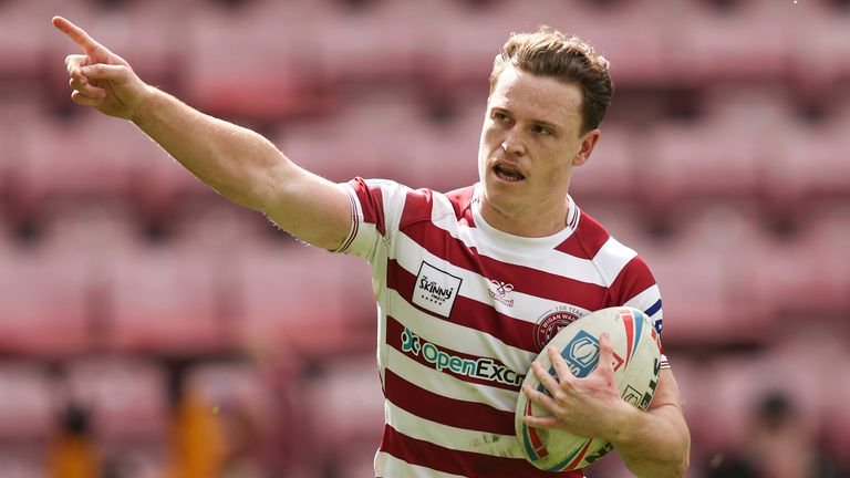 Jai Field helped Wigan secure a 30-12 victory over the Salford Red Devils at the AJ Bell Stadium