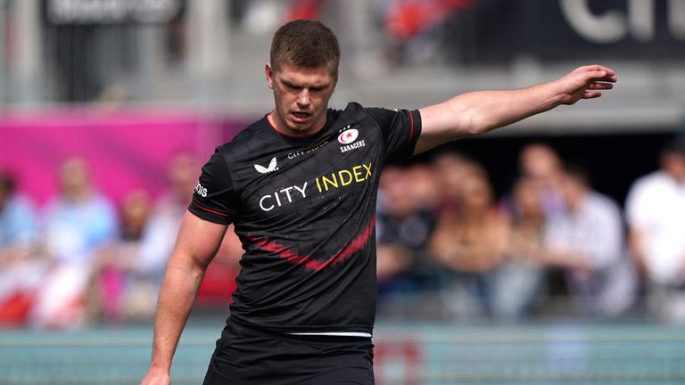 Owen Farrell was superb for Saracens and named man of the match 