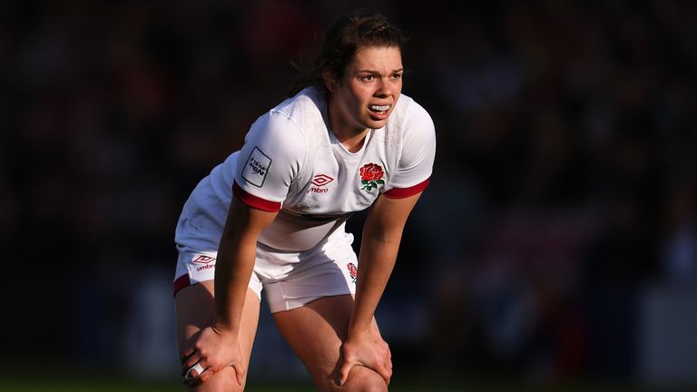 Helena Rowland, often a starter at 10 for England, plays at full-back for the first time in her Test career