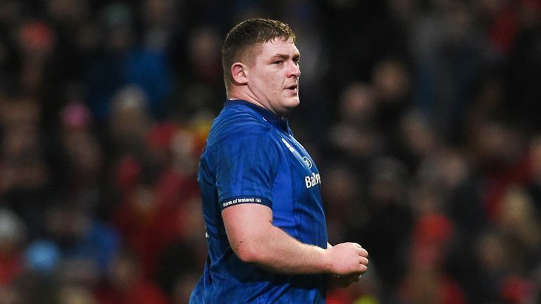 Tadhg Furlong was sin-binned for a dangerous ruck clearout on Cloete 