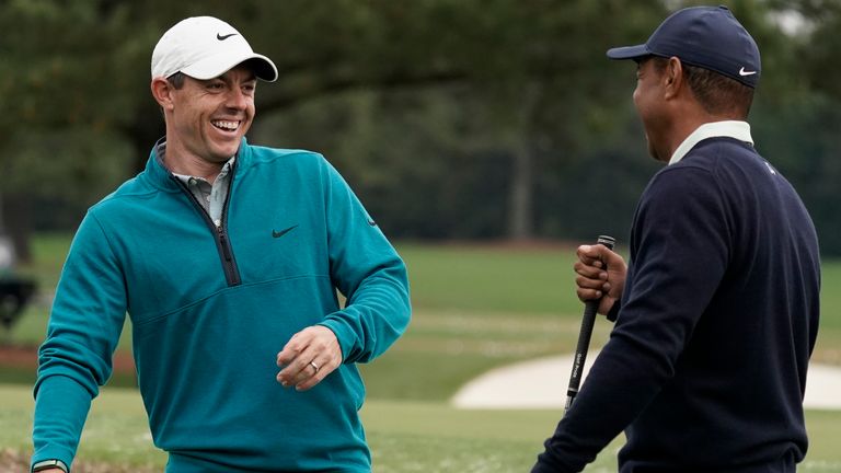 Rory McIlroy explains why the public is seeing a more open and cheerful Tiger Woods these days as he, as McIlroy describes him, ends his career.