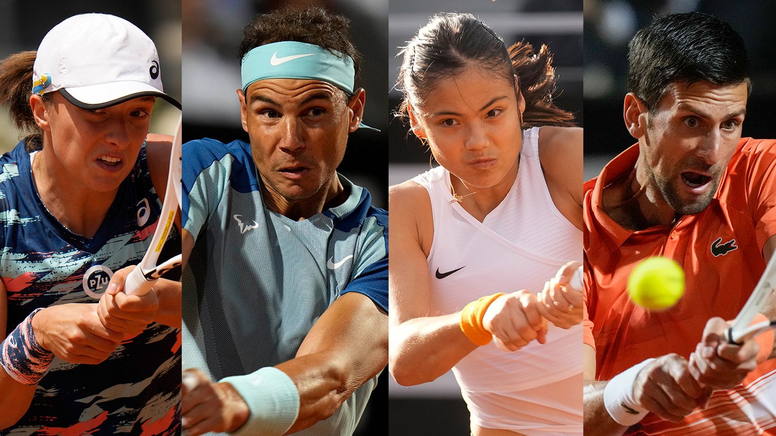 French Open: Novak Djokovic, Iga Swiatek, Rafael Nadal and Britain’s Emma Raducanu headline