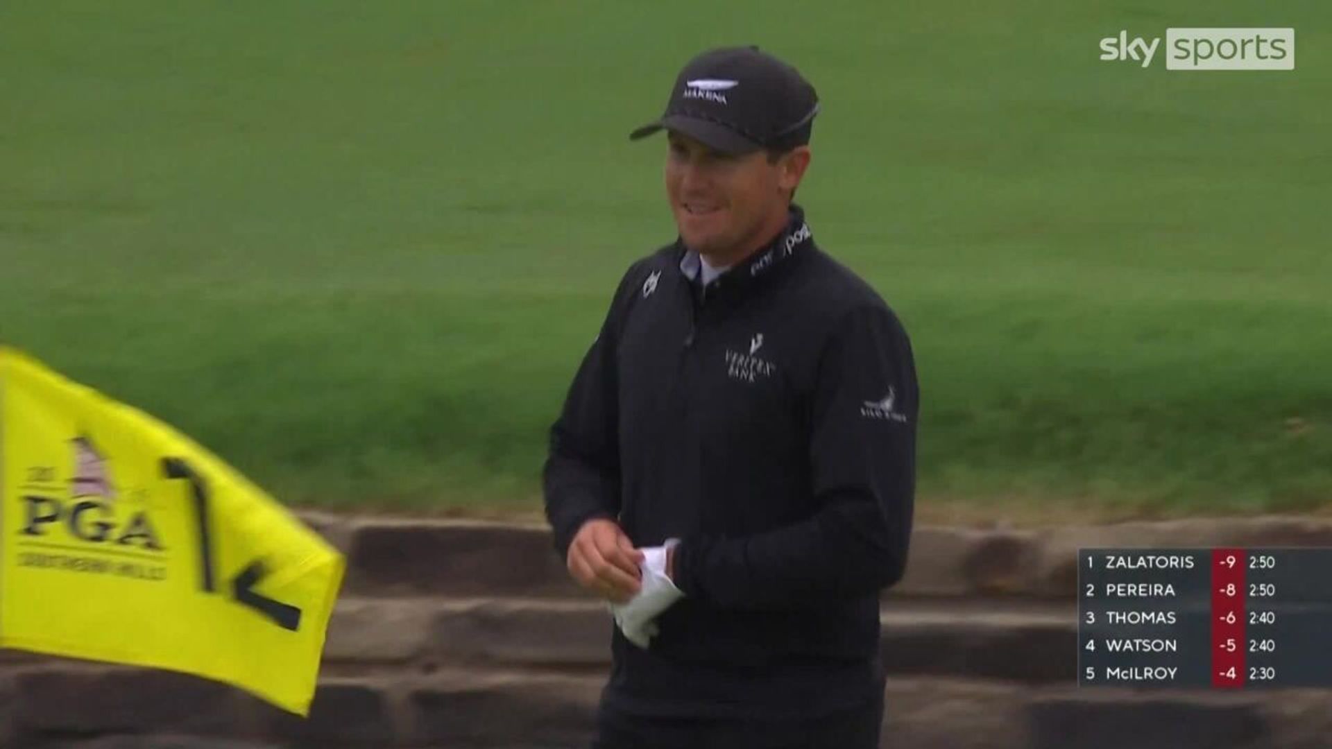 Best bogey ever? Hickok's bunker hole-out