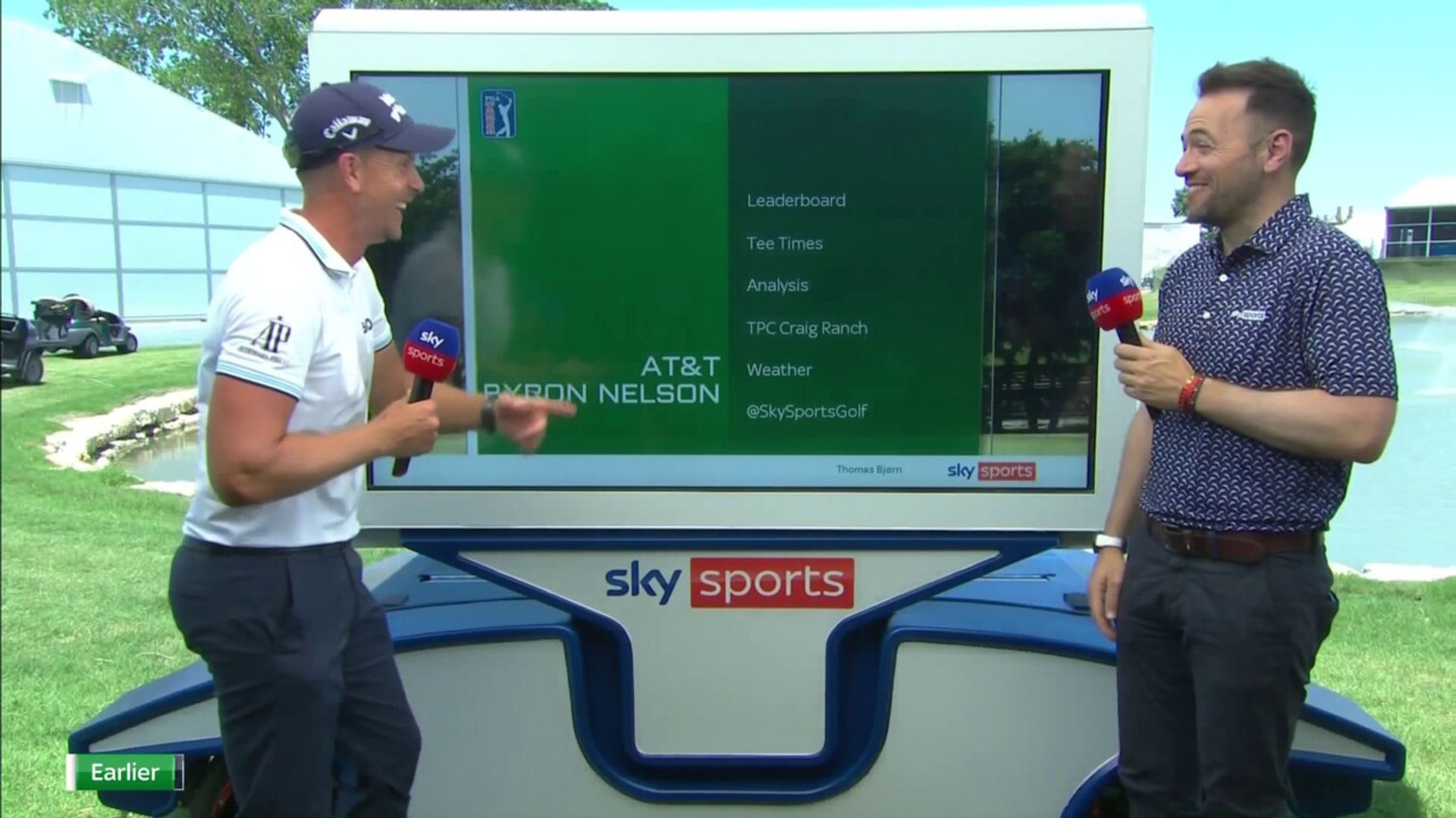 I can’t even look at you! – Stenson gives Dougherty the giggles!SkySports | News