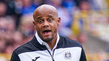 Vincent Kompany had been in charge of Anderlecht since 2020