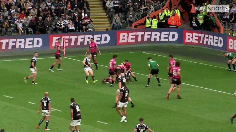 The best of the action from Hull FC's Betfred Super League clash with Wigan Warriors.