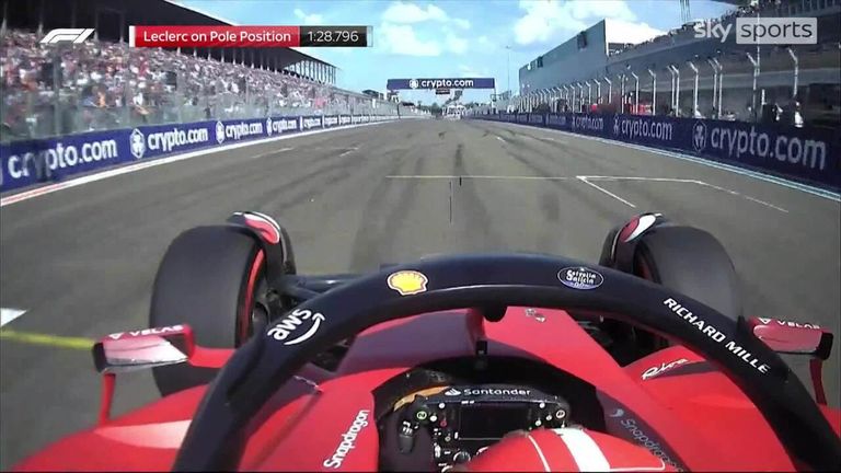 A closer look at Charles Leclerc's pole-clinching flying lap.