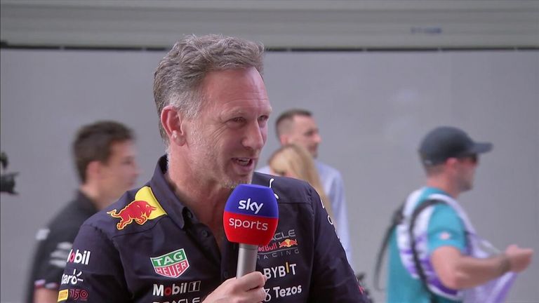Christian Horner feels it will be a fascinating contest battling the Ferrari's in the race after a small mistake cost Max Verstappen pole position.