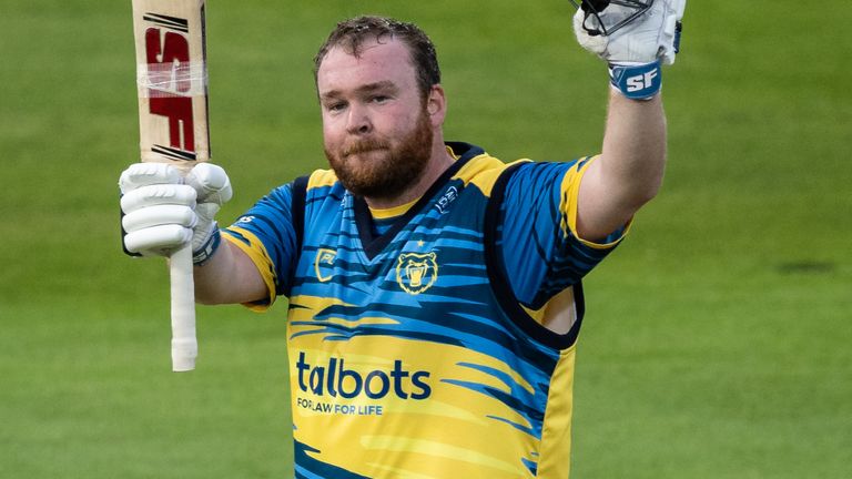 Paul Stirling cracked 10 sixes and nine fours in his brutal 119 from 51 balls for Birmingham Bears against Northants Steelbacks