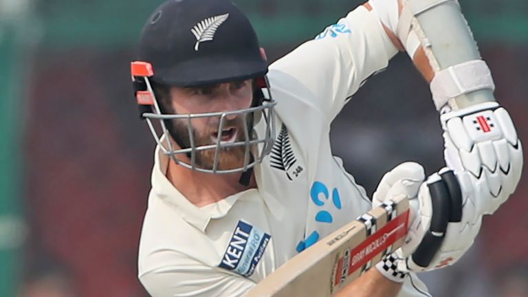 Kane Williamson was one of three members of the New Zealand top seven to bag a duck on Saturday