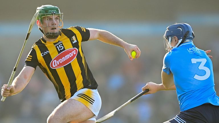 Eoin Cody of Kilkenny in action against Eoghan O'Donnell of Dublin