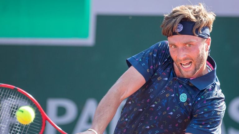 Liam Broady beat Finland's Otto Virtanen to progress.