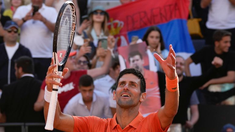Djokovic will be looking to retain his French Open title in Paris later this month
