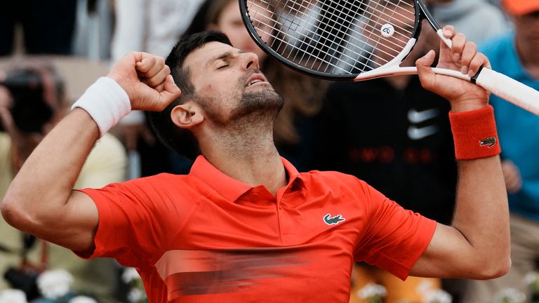 Novak Djokovic is aiming to defend the title he won at Roland Garros 12 months ago (Associated Press)