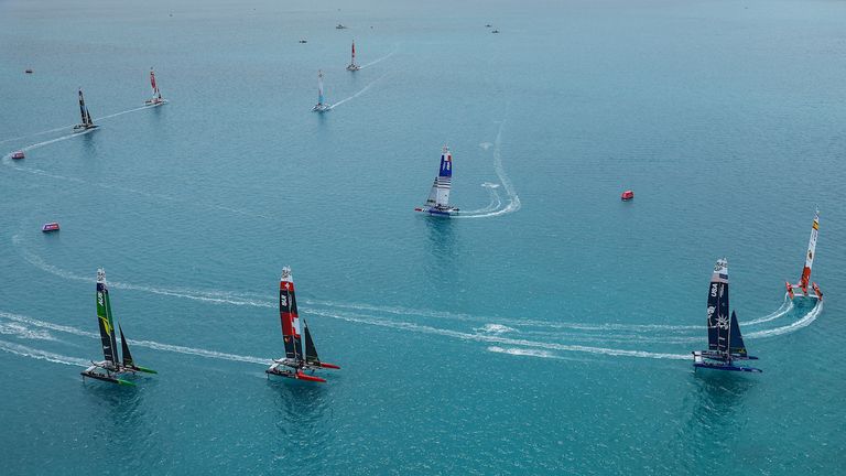 Bermudas es un escenario impresionante para un evento de apertura de temporada (Fuente de la imagen: Simon Bruty para SailGP)
