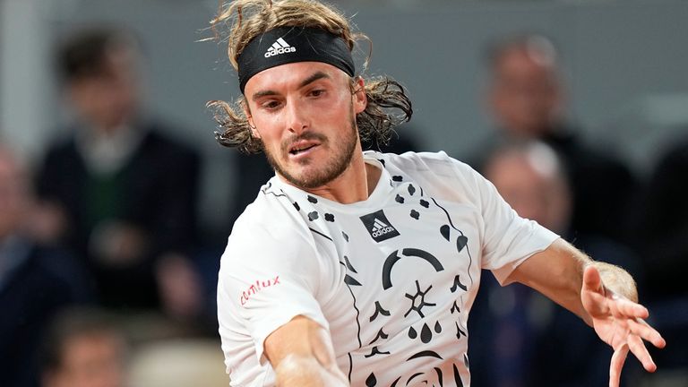 Stefanos Tsitsipas survived a first-round scare to defeat Lorenzo Musetti at the French Open