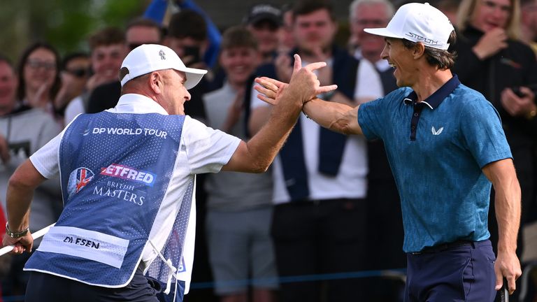 Thorbjorn Olesen produced an incredible finish to claim victory at the British Masters
