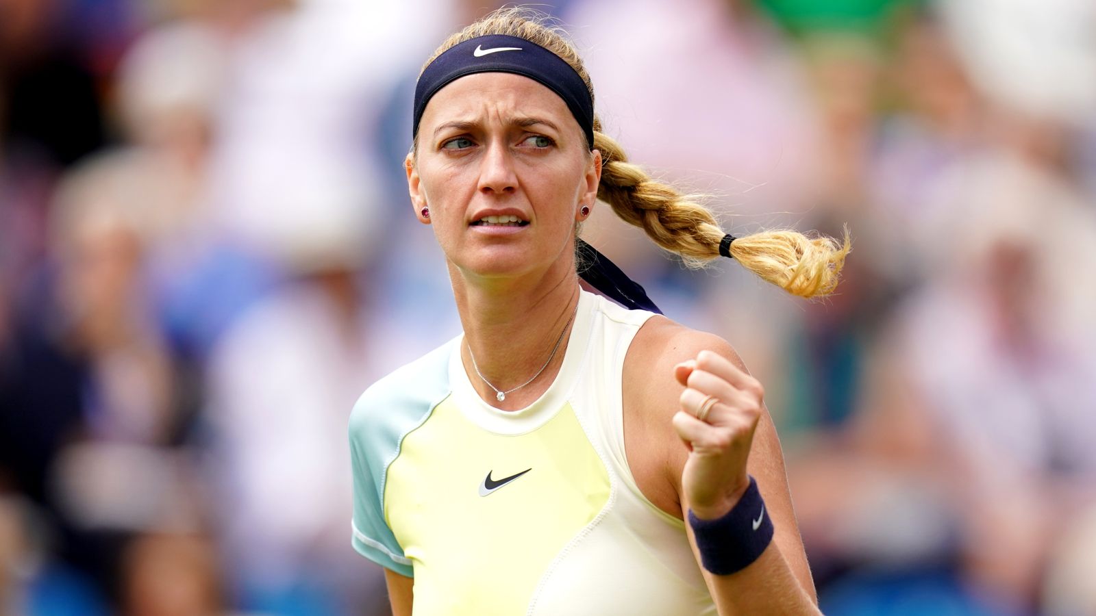 Petra Kvitova claims first Eastbourne win with victory over Jelena Ostapenko in Rothesay International final