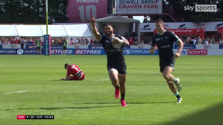 Take a look at the highlights of the Betfred Super League match between Hull KR and Huddersfield Giants