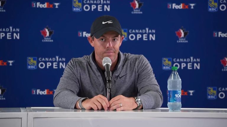 Rory McIlroy dit qu'il peut comprendre pourquoi certains joueurs partent pour rejoindre la série LIV Golf, mais il insiste sur le fait qu'il est heureux de jouer sur le PGA Tour et qu'il n'envisagerait pas de partir.