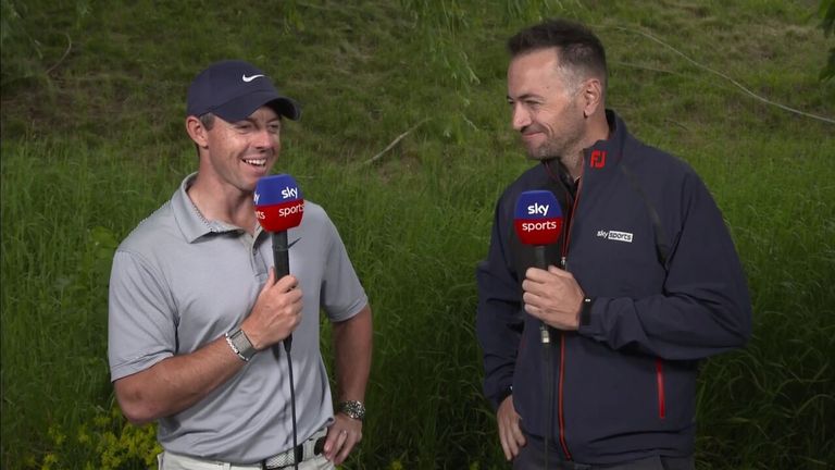 Rory McIlroy was delighted with how he played in his third round of the RBC Canadian Open after shooting a 65 to leave himself tied for first along with Tony Finau.